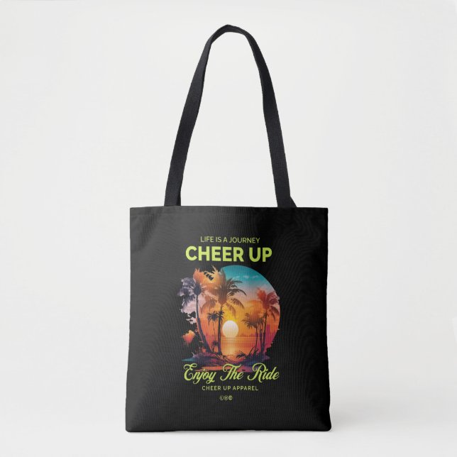 BOLSA TOTE DE ÂNIMO NA JORNADA DE VIDA DAS MULHERE (Frente)