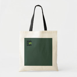 Bolsa Tote de Bloco de Cor Mínima – Blah Blah Blah