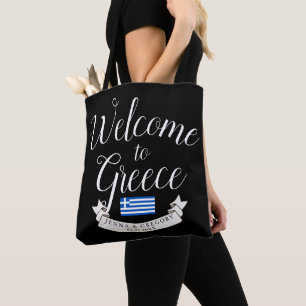 Bolsa Tote Dê boas-vindas ao costume do casamento do destino