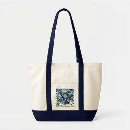 Bolsa Tote de Bolso Azul Hearts Canvas