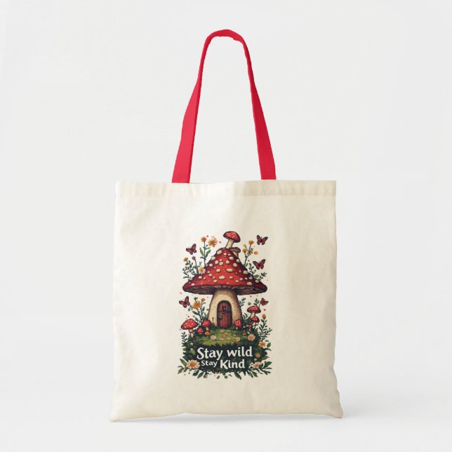 Bolsa tote de bondade e natureza (Frente)