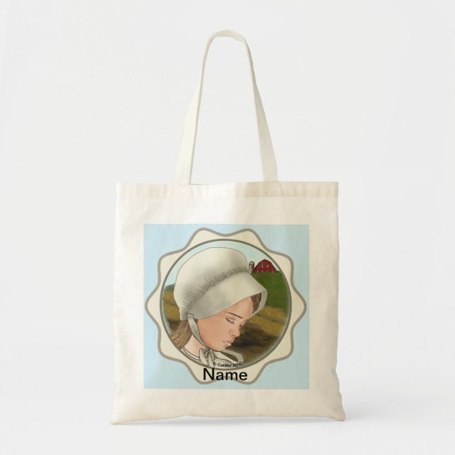 Bolsa Tote de Boné de Menina Amish (Frente)