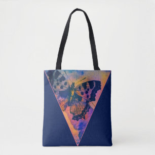 Bolsa tote de borboletas pintadas