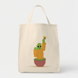 Bolsa Tote de Cacto Fofo com Suéter
