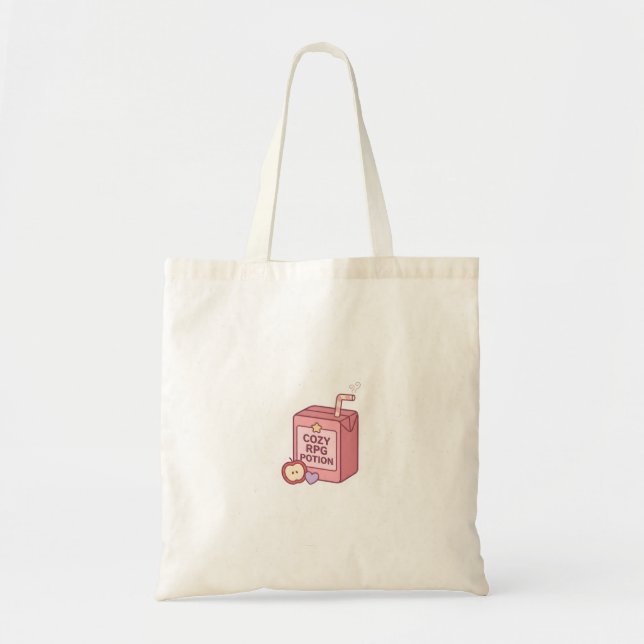 Bolsa Tote de Caixa de Suco de Poção de RPG Aconch (Frente)