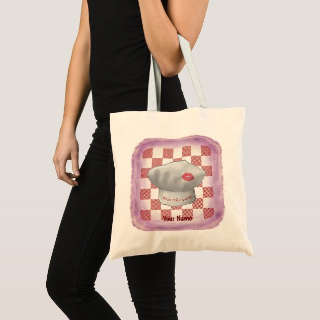 Bolsa tote de Chef Beije O Cozinheiro (Frente (produto))