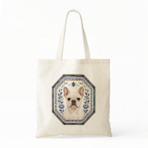 Bolsa Tote de Chinoiserie de Bulldog Francês