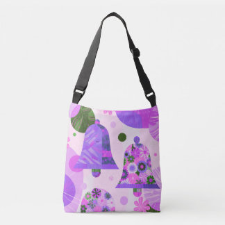 Bolsa Tote de Círculos Florais Abstratos Divertido