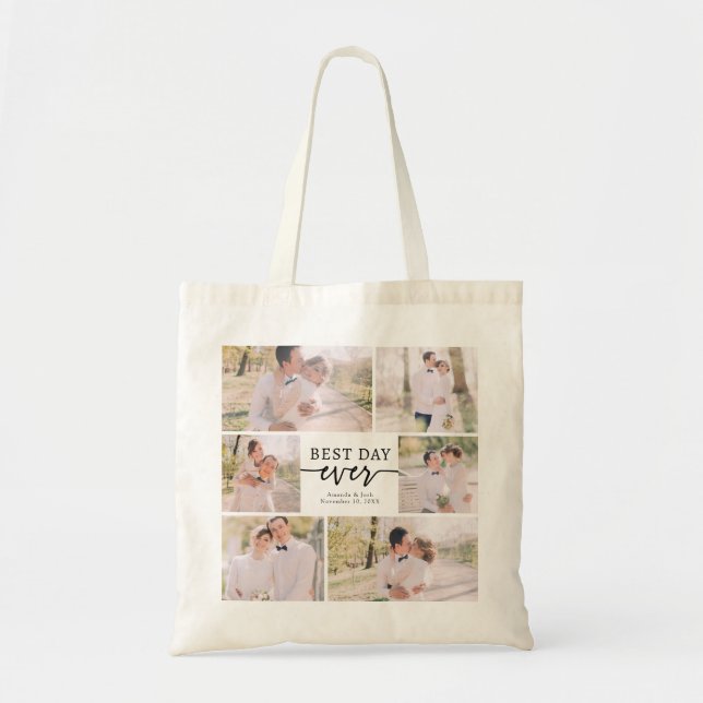 Bolsa Tote de Colagem de Fotos (Frente)