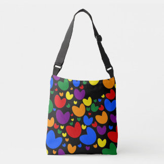 Bolsa Tote de Corpo Cruzado com Padrão de Confetes