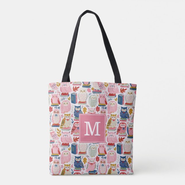 Bolsa Tote de Coruja Fofa (Verso)