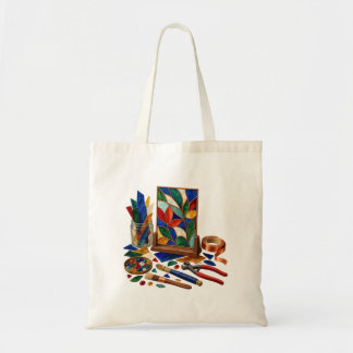 Bolsa Tote de Estúdio de Arte de Jardim de Vidro M