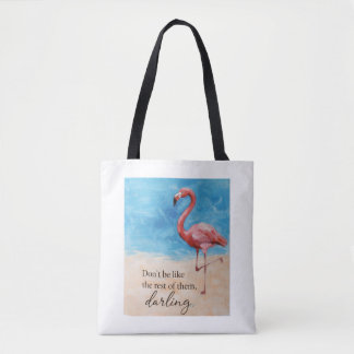 Bolsa tote de flamingo