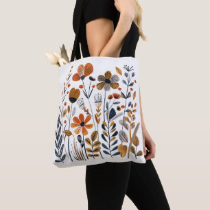 Bolsa tote de Flores Nórdicas