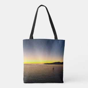 Bolsa Tote de Fotografia do Pôr do Sol no Horizont