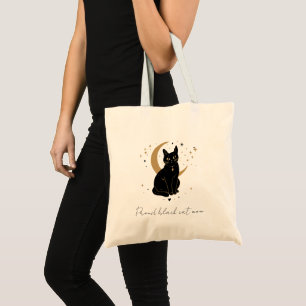 Bolsa tote de gato preto