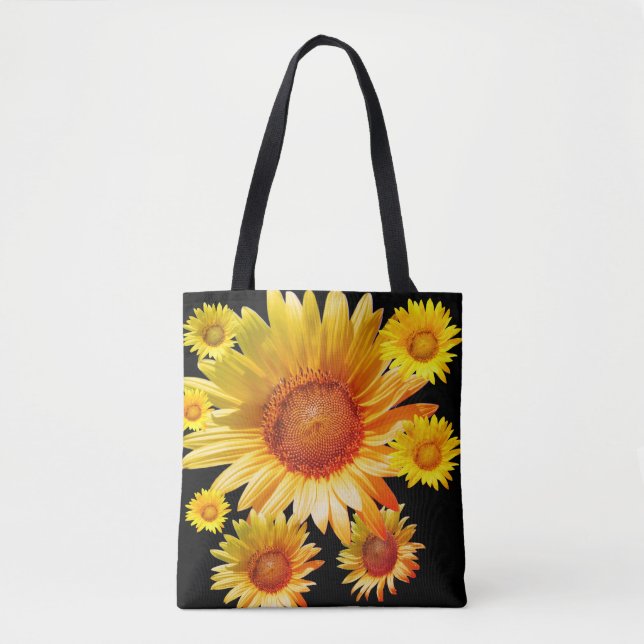 Bolsa tote de girassóis (Frente)