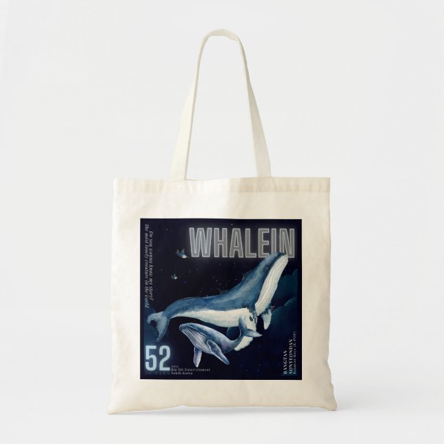 Bolsa Tote de Lona do Mar Profundo (Frente)