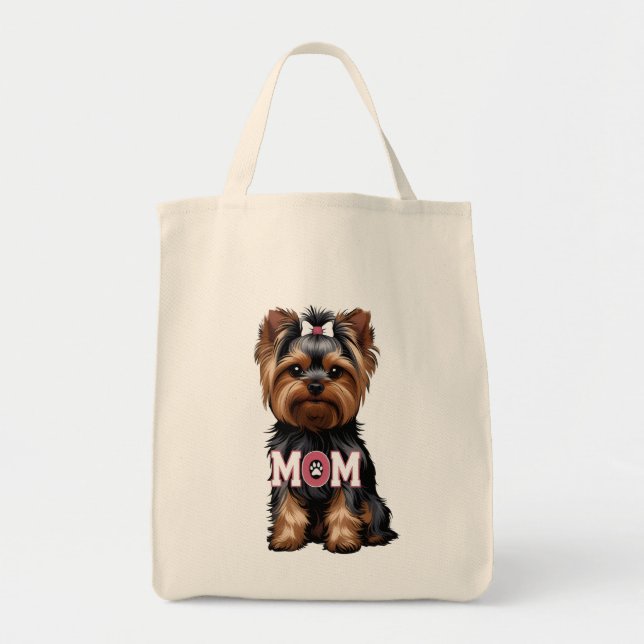 Bolsa Tote de Mãe de Yorkie (Frente)