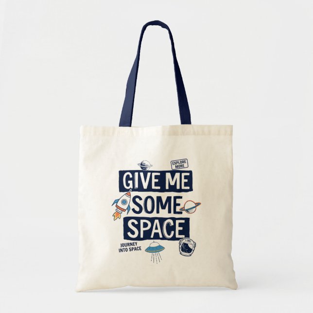 Bolsa Tote Dê-Me Algum Espaço (Frente)