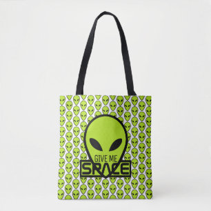 Bolsa Tote Dê-Me Espaço, Alienígena Extraterrestre.