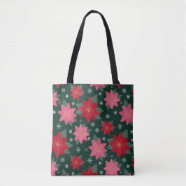 Bolsa Tote de Natal Brilhante e Elegante com Poins