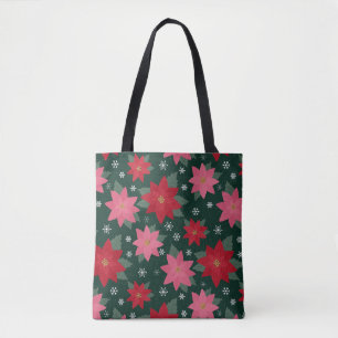Bolsa Tote de Natal Brilhante e Elegante com Poins