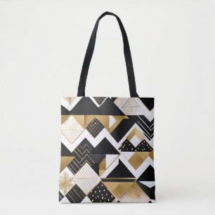 bolsa tote de natal diamantes abstratos