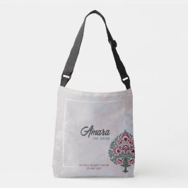 Bolsa Tote de Noiva – Alça Cruzada Personalizada c