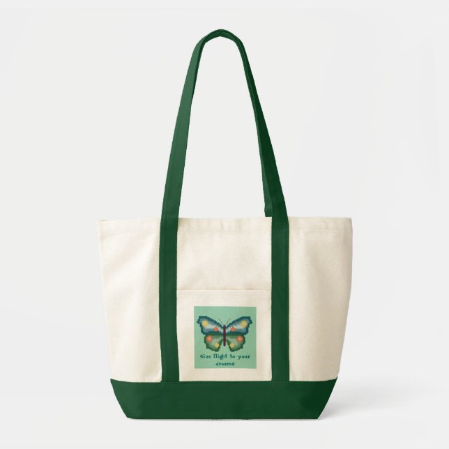 Bolsa Tote Dê o vôo a seus sonhos! Saco da borboleta (Frente)