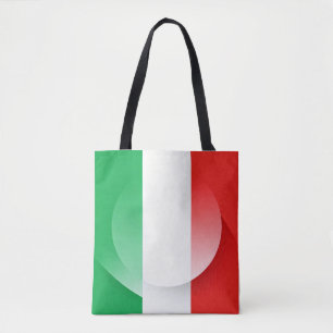Bolsa Tote de Ombro com Bandeira Italiana – Bolsa
