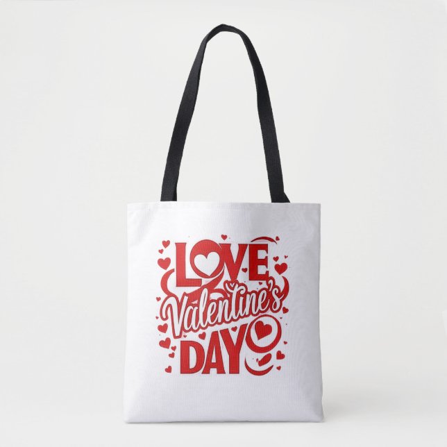 Bolsa Tote de Ombro para o Dia dos Namorados (Frente)