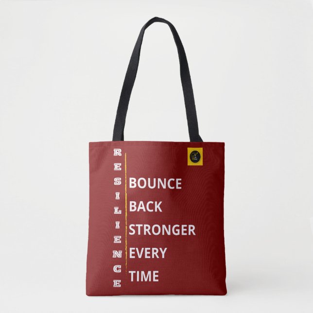 Bolsa Tote de Ombro - Vibe Resiliência (Frente)