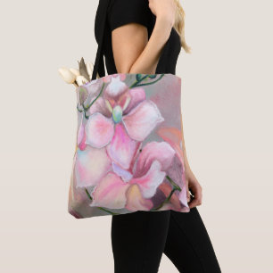 Bolsa Tote de Orquídeas Rosa