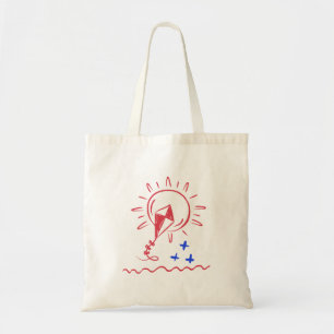 Bolsa Tote de Padrão de Pipa Simples