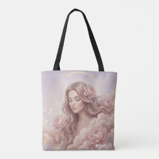 Bolsa Tote de Padrão Floral Elegante