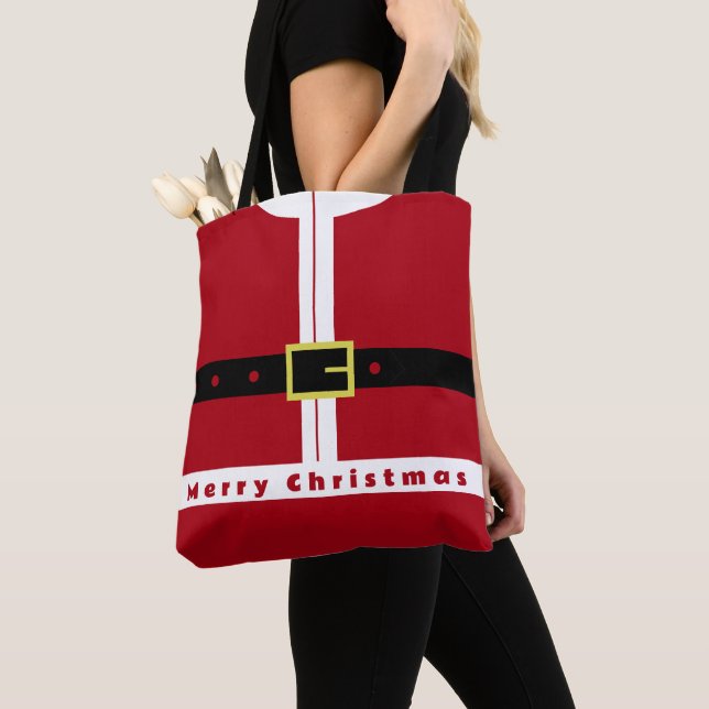 Bolsa Tote de Papai Noel (Close Up)