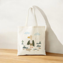 Bolsa Tote de Pássaro Abutre do Deserto