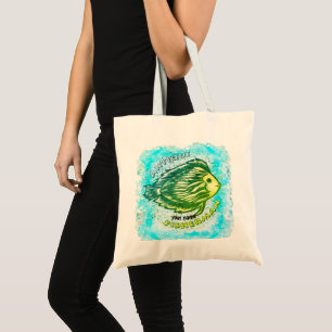 Bolsa tote de pescador antigo