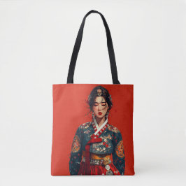 Bolsa Tote de Retrato de Hanbok Moderno