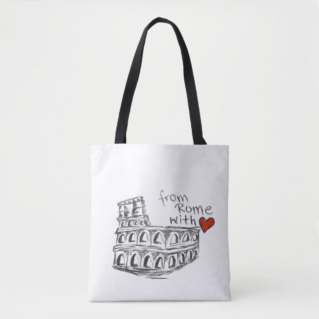 Bolsa Tote De Roma com saco do amor (Frente)