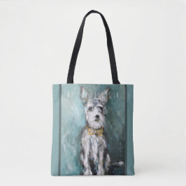 Bolsa Tote De "sacola branca dos amantes do cão do terrier do