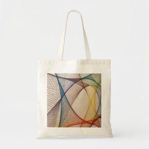 Bolsa Tote de Tela Abstrata Geométrica