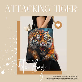 Bolsa Tote de Tigre Agressivo Urban Jungle