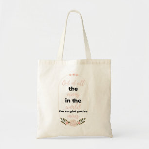Bolsa Tote De todas as Mães do mundo estou tão feliz de preto