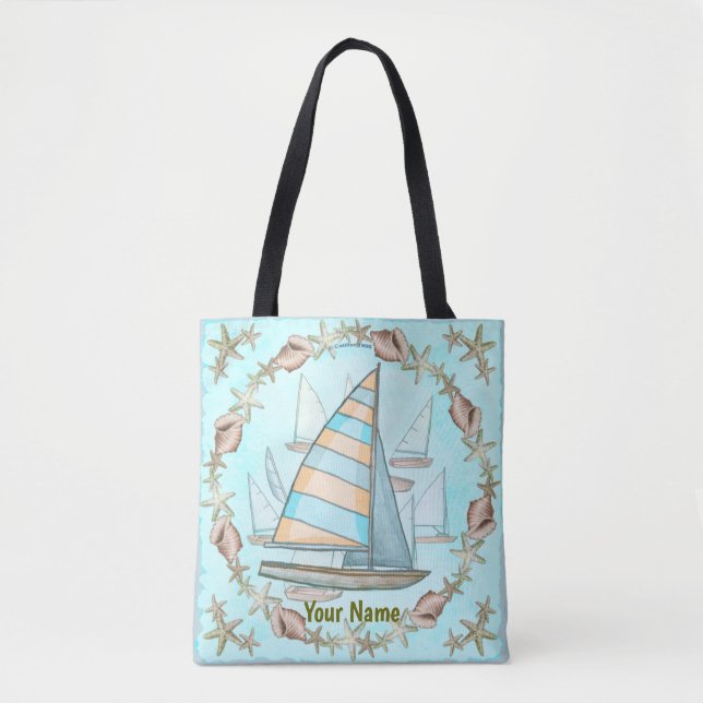 Bolsa tote de veleiros (Frente)