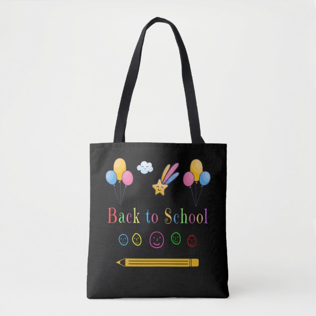 Bolsa Tote De Volta À Escola Primeiro Dia De Professora (Frente)