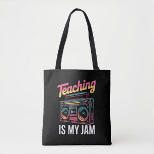 Bolsa Tote De Volta à Escola Retro Ensino é Minha Paixão 80s 