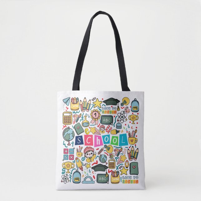 Bolsa Tote De Volta às Aulas (Frente)