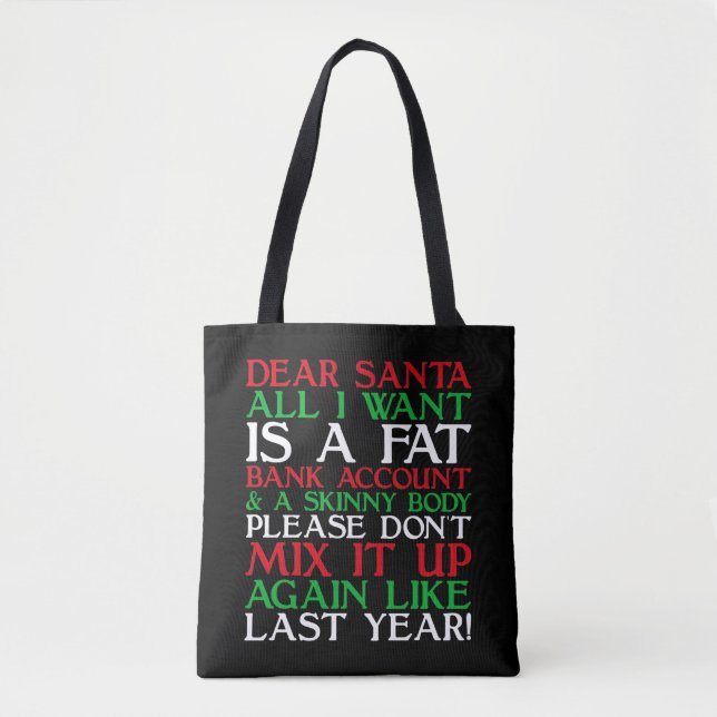 Bolsa Tote Dear Santa (Frente)